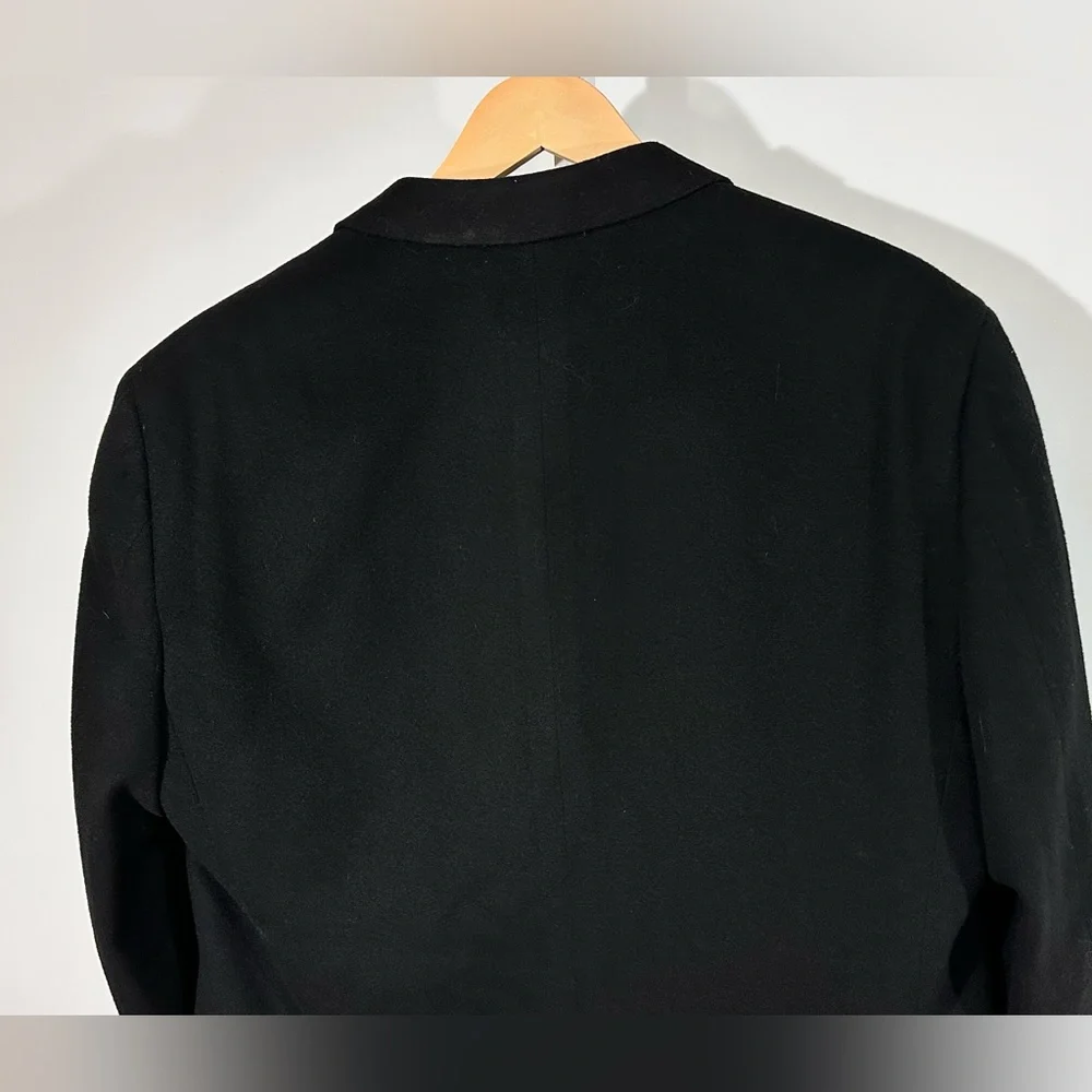 Gianfranco Ruffini Italy 100% Camel Hair Blazer Sport Coat 43L Black
